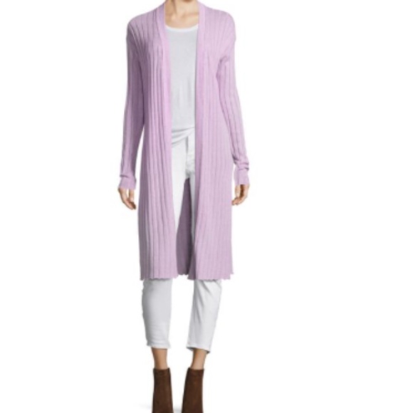 lavender duster cardigan